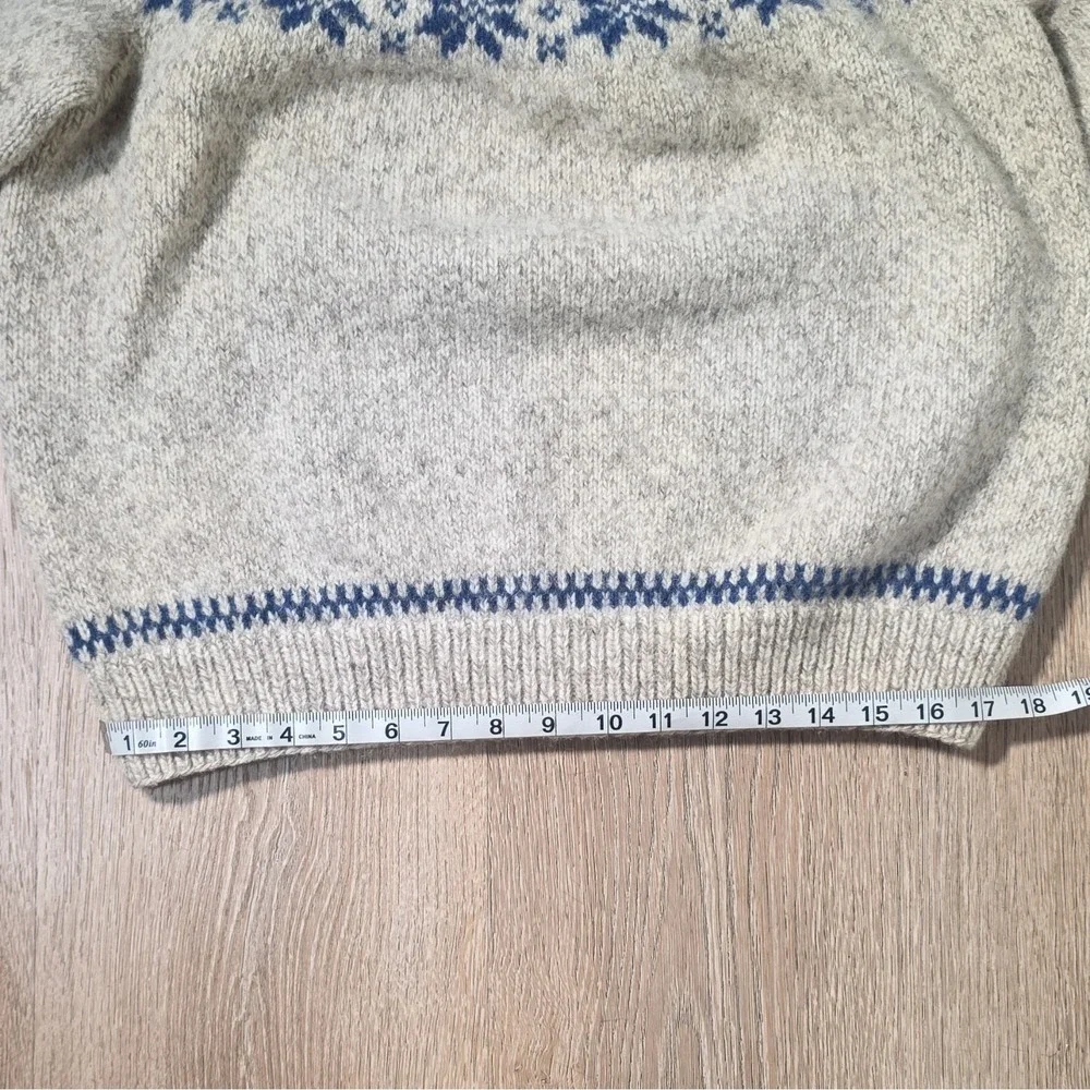 Vintage Danspin Wool Fair Isle Knit Pullover Sweater Crewneck Long Sleeve S